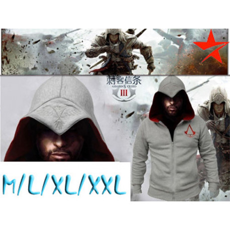 Sudadera Assasin's Creed Gris Claro