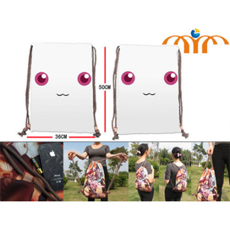 Mochila de tela Kyubey Madoka Mágica