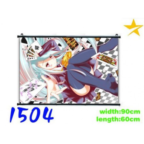 Póster de tela Shiro - No game No life