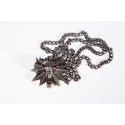 Witcher III Wild Hunt Medallón con Collar con luz Wolf
