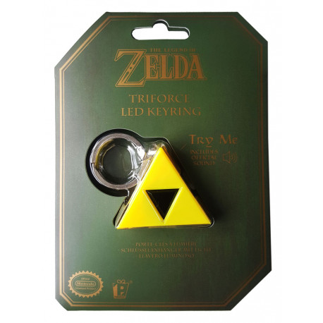 Legend of Zelda Llavero con Iluminación y sonido Triforce