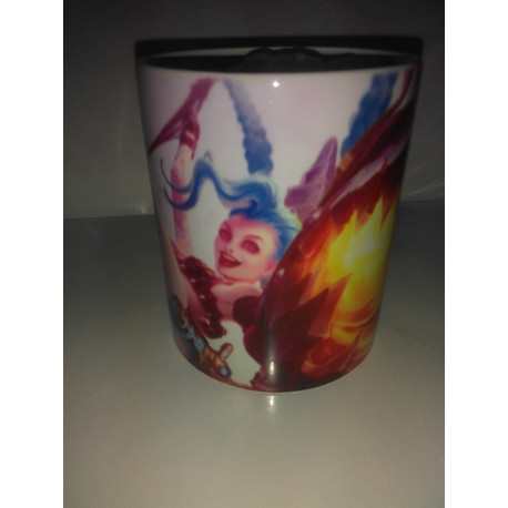 Taza Jinx con cohete League of Legends