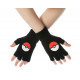 Pokemon Gloves (Fingerless) Poke Ball