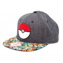 Pokemon Gorra Béisbol Snap Back Pokeball