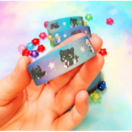 Nightlight baby dragon washi tape celo glitter