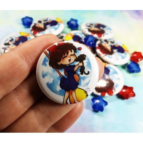 Kiki cute fanart Pin Badge chapa