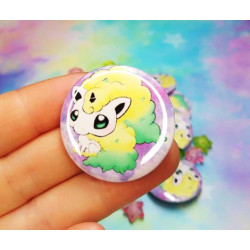 Shiny Galar Ponyta Pin Badge chapa