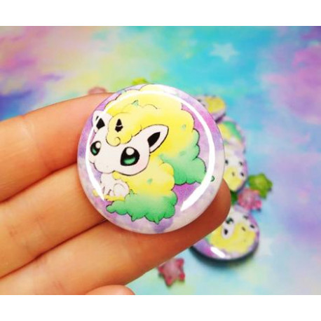 Shiny Galar Ponyta Pin Badge chapa