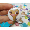Weedle Pin Badge chapa