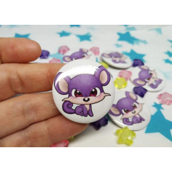 Rattata Pin Badge chapa