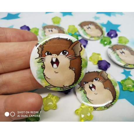 Raticate Pin Badge chapa