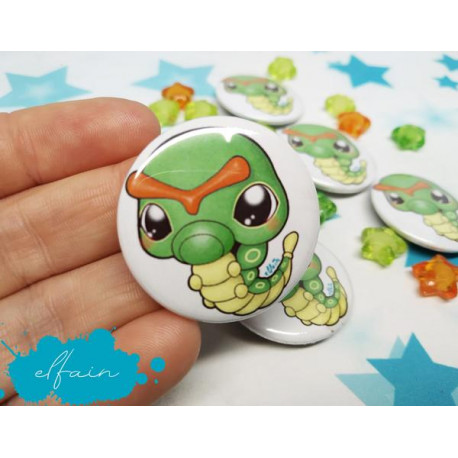 Caterpie Pin Badge chapa