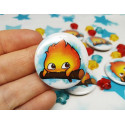 Calcifer Pin Badge chapa