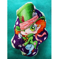 Plush pillow Mad Hatter Cojín de peluche Sombrerero 32cm