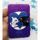 Fury Love Enamel pin blue Glitter azul A GRADE
