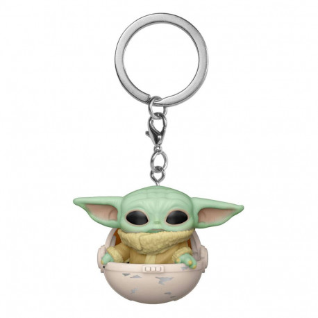 Star Wars The Mandalorian Llavero Pocket POP! Vinyl The Child/Hover Pram 4cm
