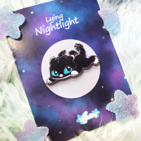 Lying Nightlight Hard Enamel pin