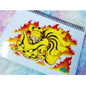 Cute Kurama and Naruto Six Path notebook cuaderno A5