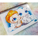 Cute Hercules and Pegasus notebook cuaderno A5