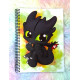 Cute Toothless Desdentado notebook cuaderno A5