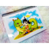 Cute Goku and Shenlong notebook cuaderno A5
