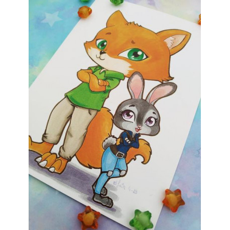 Print Zootopia Zootropolis lámina A4