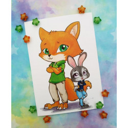 Print Zootopia Zootropolis lámina A5