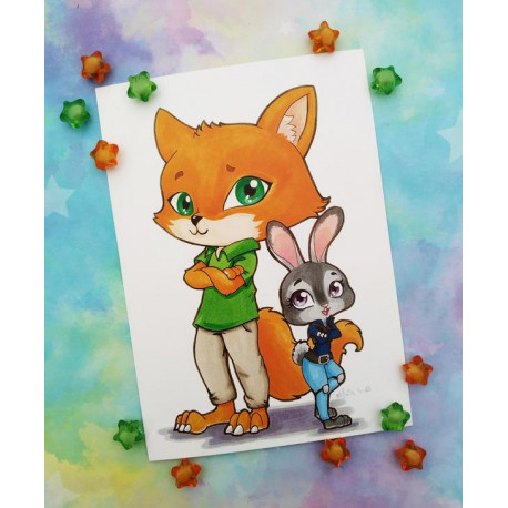 Print Zootopia Zootropolis lámina A5