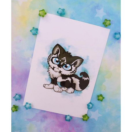 Print Wolf Link lámina A4