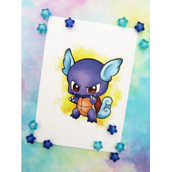 Print Wartortle lámina A4