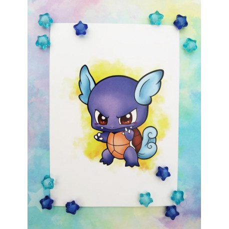 Print Wartortle lámina A5
