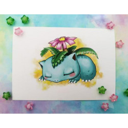 Print Venusaur lámina A5