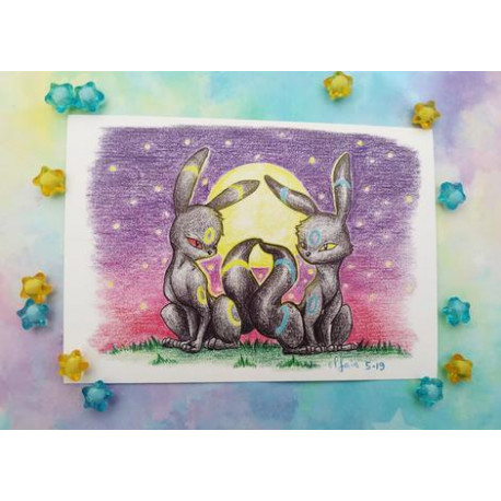 Print Umbreon Moon lámina A5