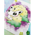 Print Shiny Galar Ponyta lámina A4