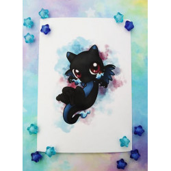 Print Mega Charizard X lámina A5