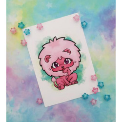 Print Lion lámina A5