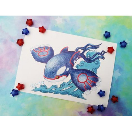 Print Kyogre lámina A4