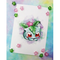 Print Ivysaur lámina A4