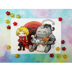 Print Edward y Alphonse lámina A4