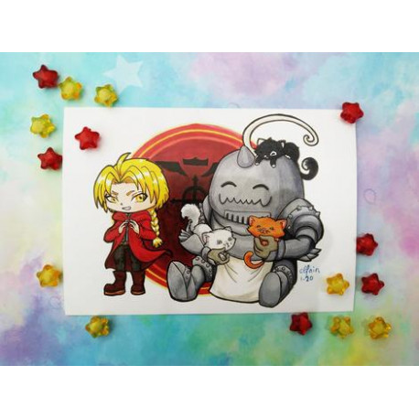 Print Edward y Alphonse lámina A4