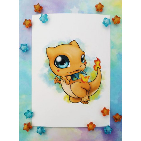 Print Charizard lámina A5
