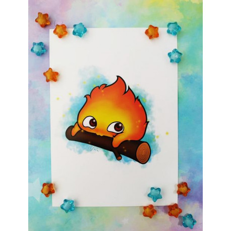 Print Calcifer lámina A5