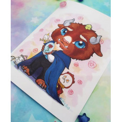 Print Bestia Beast lámina A4