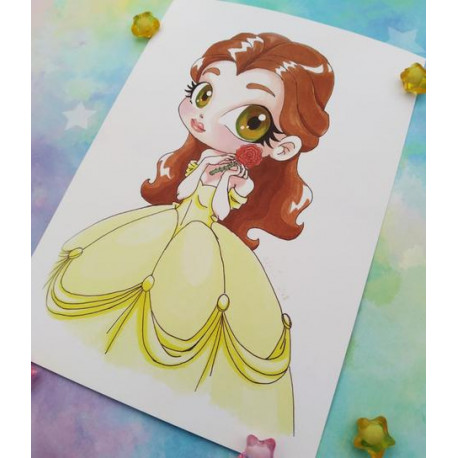 Print Bella Belle lámina A4