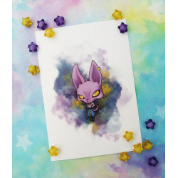 Print Beerus lámina A5