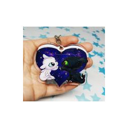 Llavero Fury Love glitter