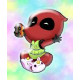 Cute SAMUR Deadpool Keychain LLavero PREORDER PREPEDIDO