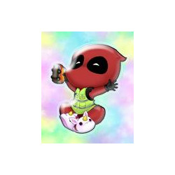 Cute SAMUR Deadpool Keychain LLavero PREORDER PREPEDIDO