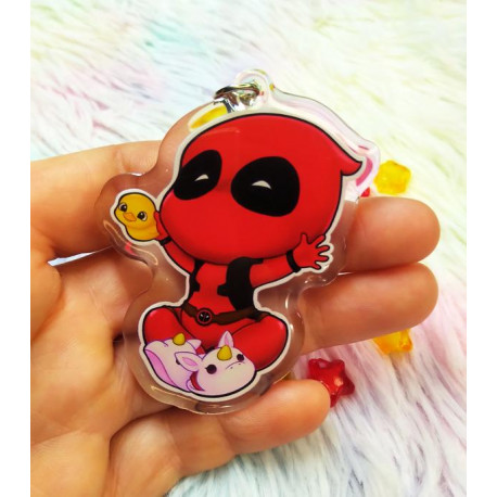 Cute Deadpool Keychain LLavero