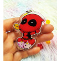 Cute Deadpool Keychain LLavero